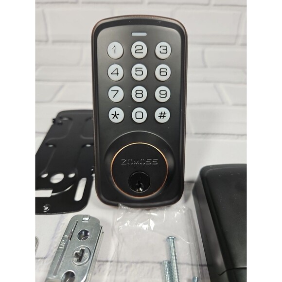 Zomoss Keypad Digital Deadbolt Keyless Entry Lock DZS01 Oil Rubbed Bronze - Picture 2 of 9